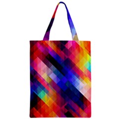 Abstract Background Colorful Pattern Zipper Classic Tote Bag by HermanTelo