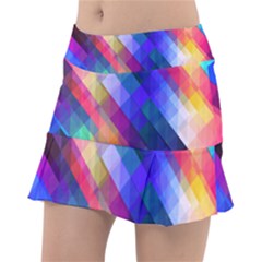 Abstract Background Colorful Pattern Tennis Skorts