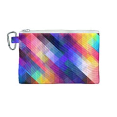 Abstract Background Colorful Pattern Canvas Cosmetic Bag (medium)