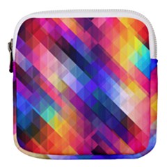 Abstract Background Colorful Pattern Mini Square Pouch