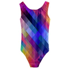 Abstract Background Colorful Pattern Kids  Cut-out Back One Piece Swimsuit by HermanTelo