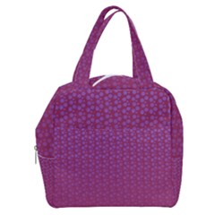 Background Polka Pattern Pink Boxy Hand Bag