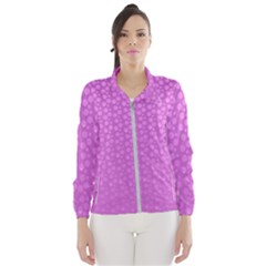 Background Polka Pink Women s Windbreaker by HermanTelo