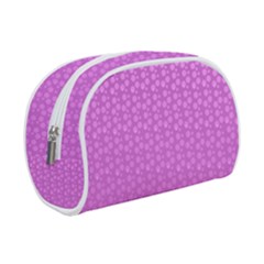 Background Polka Pink Makeup Case (small) by HermanTelo