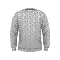 Background Polka Grey Kids  Sweatshirt by HermanTelo