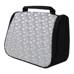 Background Polka Grey Full Print Travel Pouch (small) by HermanTelo