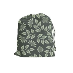 Flowers Pattern Spring Nature Drawstring Pouch (large)