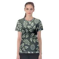 Flowers Pattern Spring Nature Women s Sport Mesh Tee