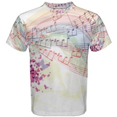 Music Notes Abstract Men s Cotton Tee