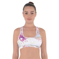 Music Notes Abstract Cross Back Sports Bra