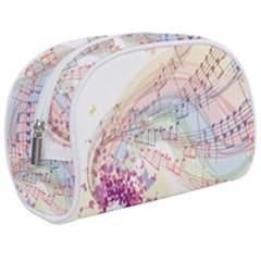 Music Notes Abstract Makeup Case (medium)