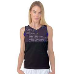 Zachlipp Fashion-mnist s Main-py Glitch Code Fitted Basketball Tank Top by HoldensGlitchCode