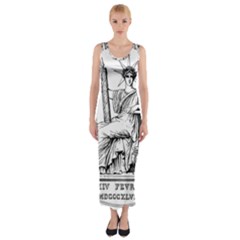 Great Seal of France Fitted Maxi Dress