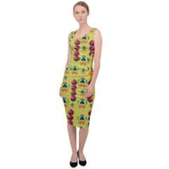 Power Can Be Flowers And Ornate Colors Decorative Sleeveless Pencil Dress by pepitasart