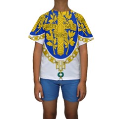 Coat O Arms Of The French Republic Kids  Short Sleeve Swimwear by abbeyz71