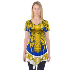 Coat O Arms Of The French Republic Short Sleeve Tunic  by abbeyz71