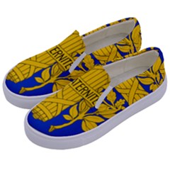 Coat O Arms Of The French Republic Kids  Canvas Slip Ons by abbeyz71