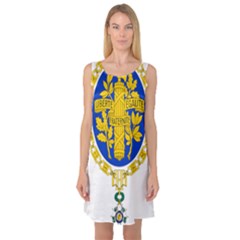 Coat Of Arms Of The French Republic Sleeveless Satin Nightdress by abbeyz71