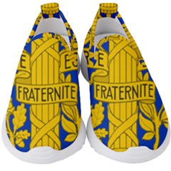 Arms Of The French Republic Kids  Slip On Sneakers