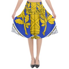 Coat Of Arms Of The French Republic, 1905-1953 Flared Midi Skirt by abbeyz71