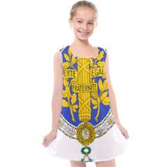 Coat Of Arms Of The French Republic, 1905-1953 Kids  Cross Back Dress by abbeyz71