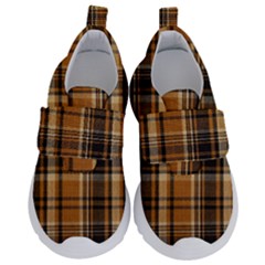 Tartan Design Kids  Velcro No Lace Shoes by impacteesstreetwearfour