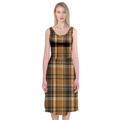 Tartan Design Midi Sleeveless Dress by impacteesstreetwearfour