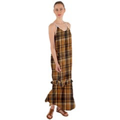 Tartan Design Cami Maxi Ruffle Chiffon Dress by impacteesstreetwearfour