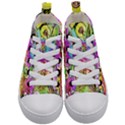 Music Abstract Sound Colorful Kids  Mid-Top Canvas Sneakers View1