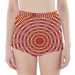 Pattern Background Structure High-waisted Bikini Bottoms
