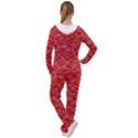 Background Abstraction Red Gray Women s Tracksuit View2