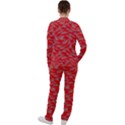 Background Abstraction Red Gray Casual Jacket and Pants Set View2