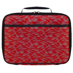 Background Abstraction Red Gray Full Print Lunch Bag by HermanTelo
