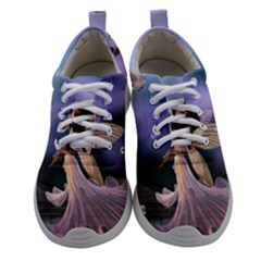 Little Fairy With Dove Women Athletic Shoes by FantasyWorld7