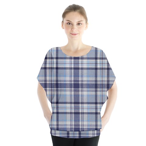 Tartan Design 2 Batwing Chiffon Blouse by impacteesstreetwearfour