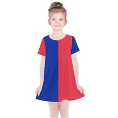 Flag Of Paris Kids  Simple Cotton Dress by abbeyz71