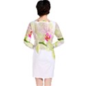 Phalenopsis orchid white lilac watercolor aquarel Long Sleeve Nightdress View2