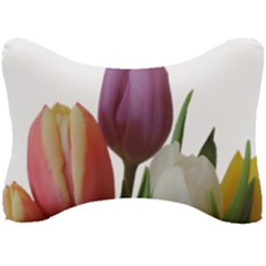 Tulips Spring Bouquet Seat Head Rest Cushion by picsaspassion