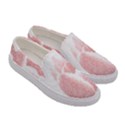 Tulip red white pencil drawing Women s Canvas Slip Ons View3