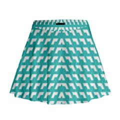 Background Pattern Colored Mini Flare Skirt by Alisyart