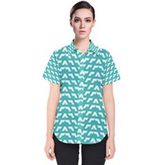 Background Pattern Colored Women s Short Sleeve Shirt