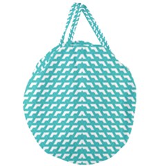 Background Pattern Colored Giant Round Zipper Tote