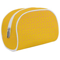 Background Polka Yellow Makeup Case (medium)