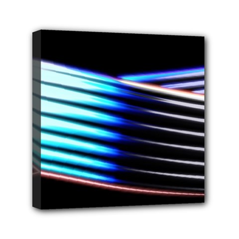 Motion Line Illustrations Mini Canvas 6  X 6  (stretched) by HermanTelo