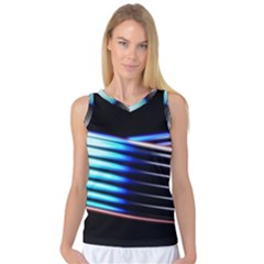 Motion Line Illustrations Women s Basketball Tank Top