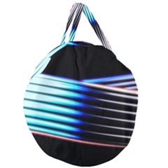 Motion Line Illustrations Giant Round Zipper Tote