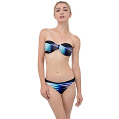 Motion Line Illustrations Classic Bandeau Bikini Set