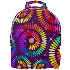 Abstract Background Spiral Colorful Mini Full Print Backpack