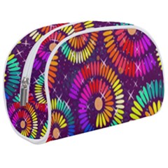 Abstract Background Spiral Colorful Makeup Case (medium)