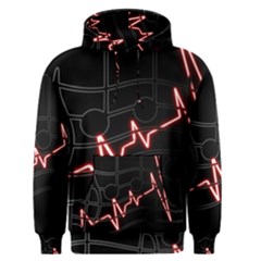 Music Wallpaper Heartbeat Melody Men s Pullover Hoodie